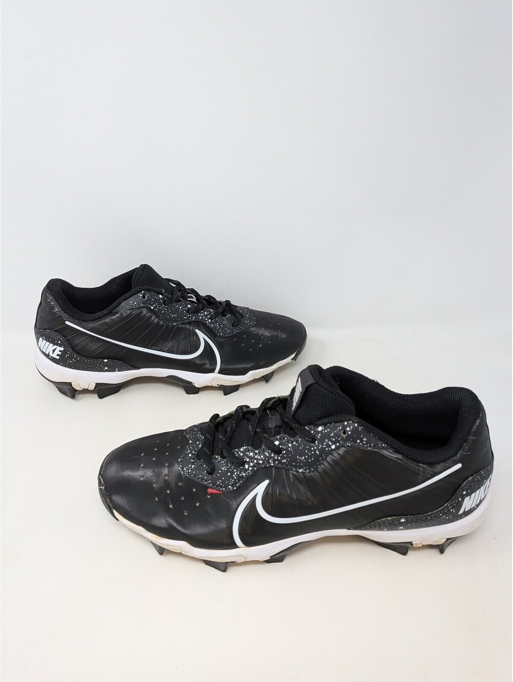 Nike Alpha Huarache 4 Keystone Men’s 7 Black White Cleats DJ6524-003